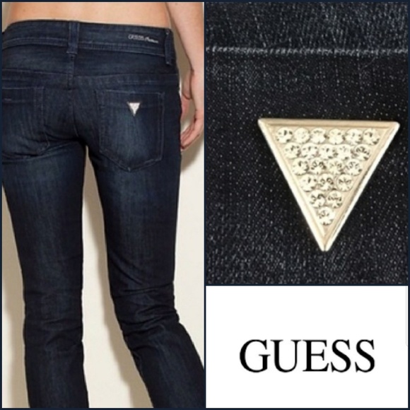 guess jeans with pearls